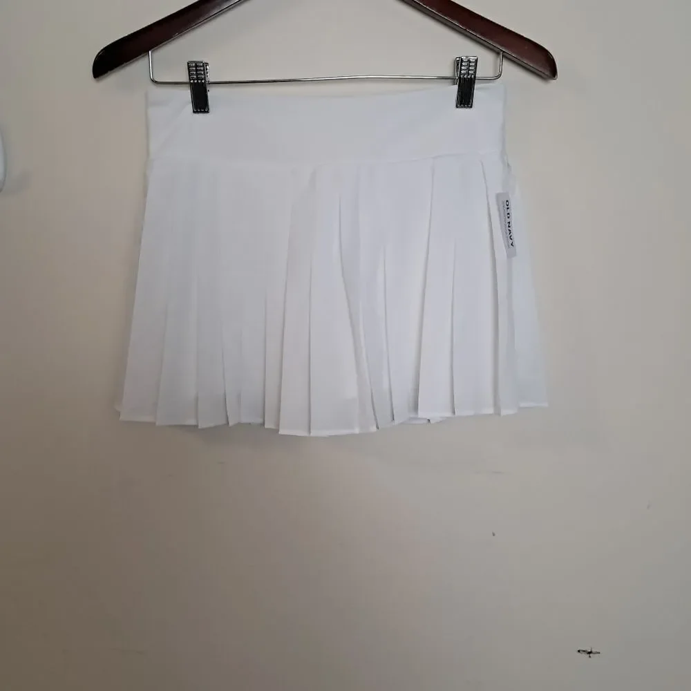Old Navy High-Waisted Pleated Performance Skort for Girls White NWT Large 14-16